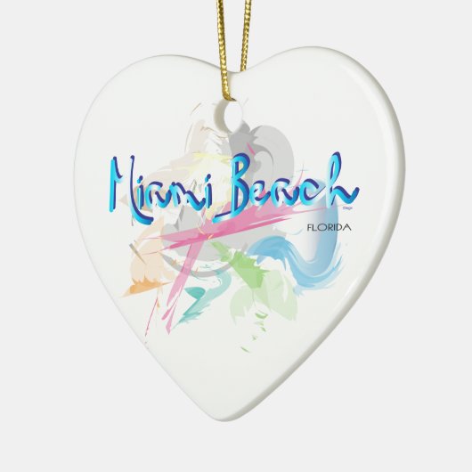 Miami Beach, FLorida Keramisch Ornament (Links)
