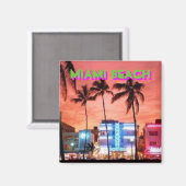 Miami Beach, Florida Magneet (Voorkant / Achterkant)