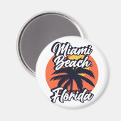 Miami Beach, Florida Magneet (Voorkant / Achterkant)
