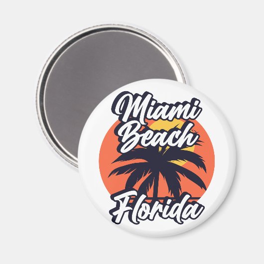 Miami Beach, Florida Magneet (Voorkant / Achterkant)