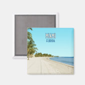 Miami Beach Florida  Magneet (Voorkant / Achterkant)