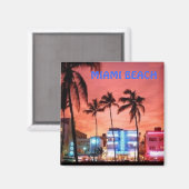 Miami Beach, Florida Magneet (Voorkant / Achterkant)