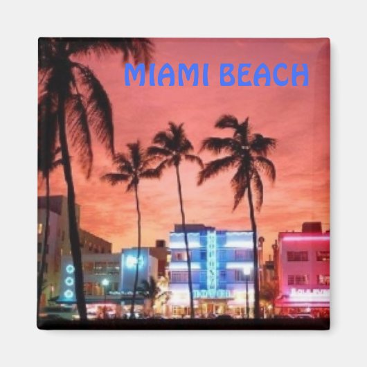 Miami Beach, Florida Magneet (Voorkant)