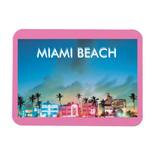 MIAMI BEACH FLORIDA MAGNEET (Horizontaal)