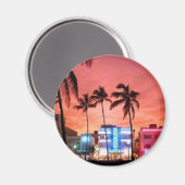 Miami Beach, Florida Magneet (Voorkant / Achterkant)