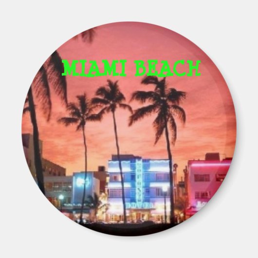 Miami Beach, Florida Magneet (Voorkant)