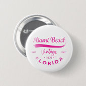 Miami-Beach, Florida, oostkust Ronde Button 5,7 Cm (Voorkant /achterkant)
