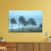 Miami Beach, Florida, orkaanwinden zweven Canvas Afdruk (Insitu (Woonkamer))