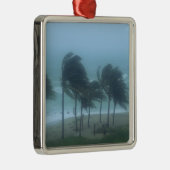 Miami Beach, Florida, orkaanwinden zweven Metalen Ornament (Rechts)