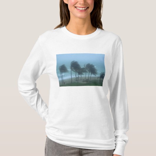 Miami Beach, Florida, orkaanwinden zweven T-shirt (Voorkant)