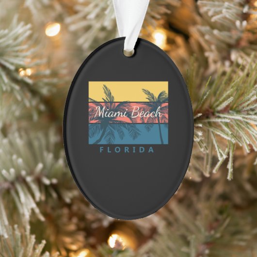 Miami Beach Florida Ornament (Boom)