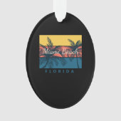 Miami Beach Florida Ornament (voorkant)