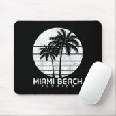 Miami Beach Florida Palm Trees Beach Souve Muismat (Met muis)
