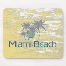 Miami-Beach, Florida, Palms, Grunge Cool Muismat