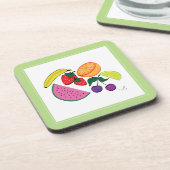 Miami Beach, Florida Parasol Cool Bier Onderzetter (Linkerzijde)