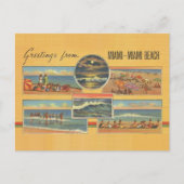  Miami Beach Florida Post Card Briefkaart (Voorkant)