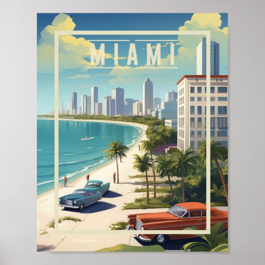 Miami Beach Florida Poster (Voorkant)