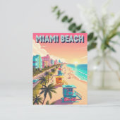 Miami Beach Florida Reizen Briefkaart (Staand voorkant)