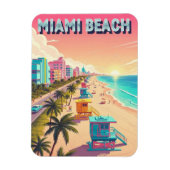 Miami Beach Florida Reizen Magneet (Verticaal)