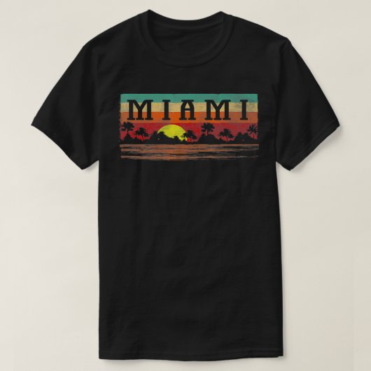  Miami Beach Florida Retro Miami T-shirt (Design voorkant)