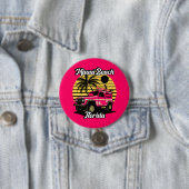 Miami Beach Florida Ronde Button 7,6 Cm (In situ)