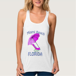 Miami Beach Florida roze Tanktop