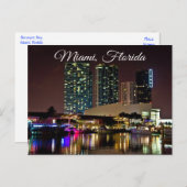 Miami Beach Florida Sklyline Travel Briefkaart (Voorkant / Achterkant)