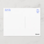 Miami Beach Florida Sklyline Travel Briefkaart (Achterkant)