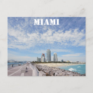 Miami Beach Florida South Pointe Park Pier Reizen Briefkaart