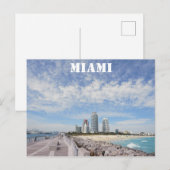 Miami Beach Florida South Pointe Park Pier Reizen Briefkaart (Voorkant / Achterkant)