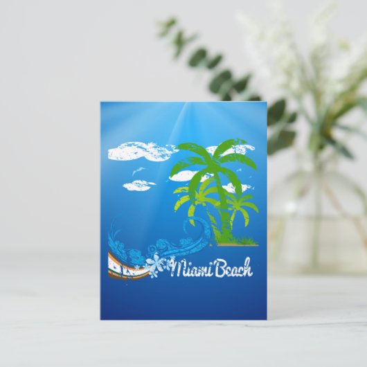 Miami Beach Florida Souvenir Briefkaart (Staand voorkant)