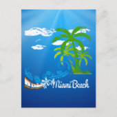 Miami Beach Florida Souvenir Briefkaart (Voorkant)
