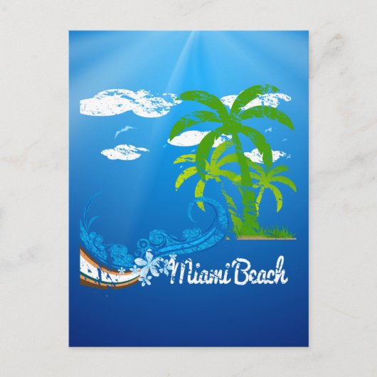 Miami Beach Florida Souvenir Briefkaart (Voorkant)