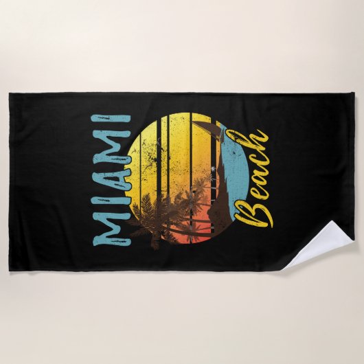 Miami Beach Florida Strandlaken (Voorkant)