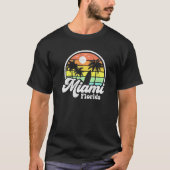 Miami Beach Florida Surfing 70s Surf Idea T-shirt (Voorkant)
