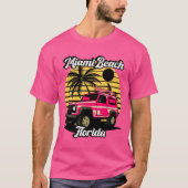 Miami Beach Florida T-shirt (Voorkant)
