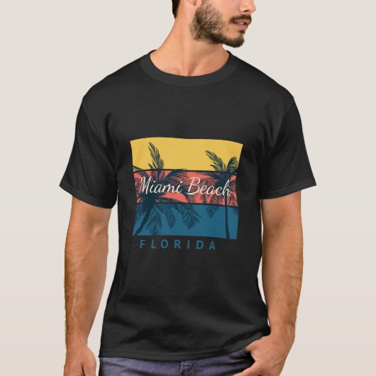 Miami Beach Florida T-shirt (Voorkant)