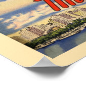 Miami Beach Florida  toerisme en jaren veertig Poster (Hoek)