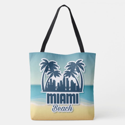 Miami Beach Florida Tote Bag (Achterkant)