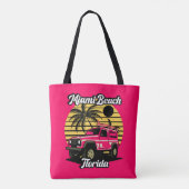Miami Beach Florida Tote Bag (Achterkant)