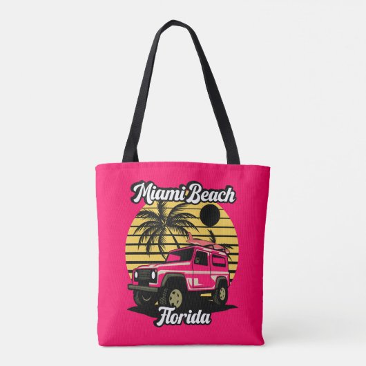  Miami Beach Florida Tote Bag (Achterkant)