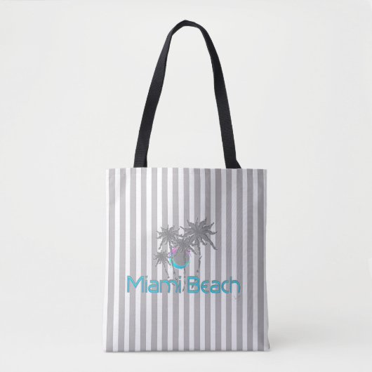 Miami Beach, Florida, Tropisch, Cool Tote Bag (Voorkant)