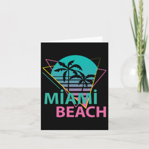 Miami Beach Florida Trotse Floridiaan Retro Palmen Kaart
