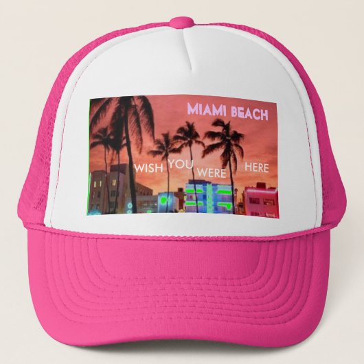 Miami Beach, Florida Trucker Pet (Voorkant)