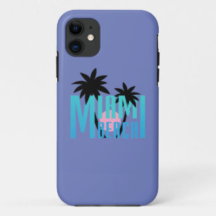 Miami-Beach-Florida-Typografie iPhone 11 Hoesje