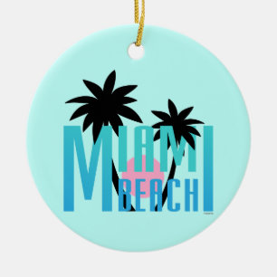 Miami-Beach-Florida-Typografie Keramisch Ornament