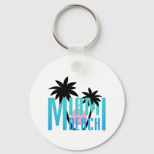 Miami-Beach-Florida-Typografie Sleutelhanger
