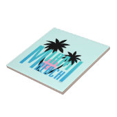Miami-Beach-Florida-Typografie Tegeltje (Zijkant)