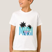 Miami Beach, Florida, Typography Cool T-shirt (Voorkant)