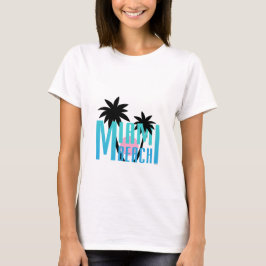 Miami Beach, Florida, Typography Cool T-shirt